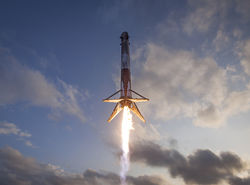 ROCKET PREPARES TO LAND FOR THE SECOND TIME