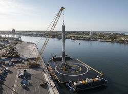 FALCON 9 AND DRONESHIP OF COURSE I STILL LOVE YOU BACK AT PORT