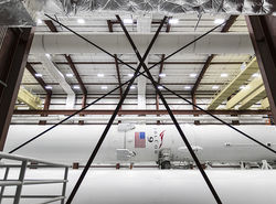 TWO FALCON 9 BOOSTERS IN THE HANGAR